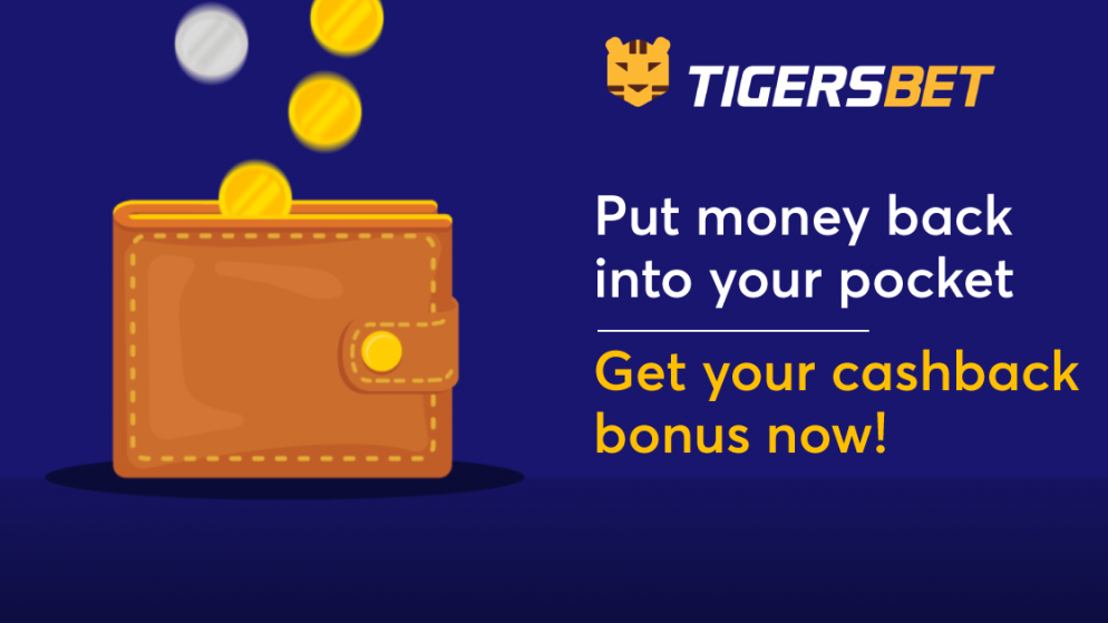 Tigersbet cashback bonus is now live